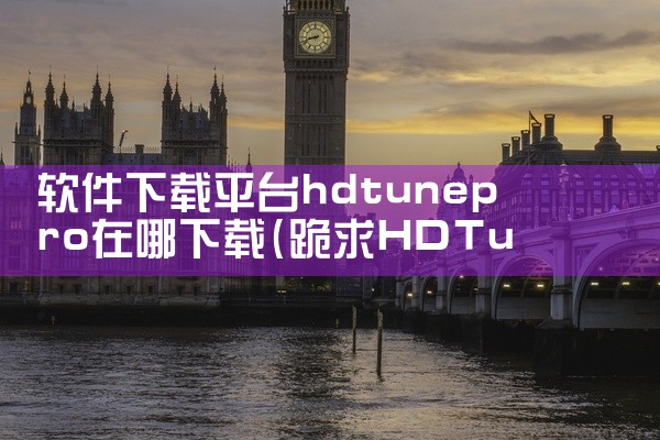 软件下载平台hdtunepro在哪下载